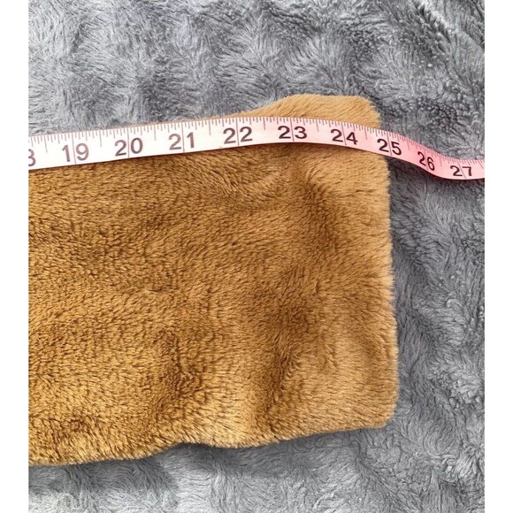 Love Tree Teddy Coat M Tan Brown Faux Fur Sherpa Jacket Boho Mob Wife Style - Picture 10 of 16